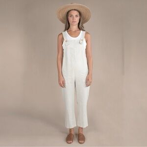 MATE THE LABEL MAYA OVERALLS NATURAL 100% LINEN